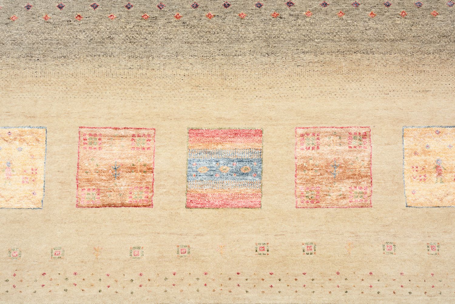 Tappeto Gabbeh - Loribaft Indus - 400 x 301 cm - multicolore