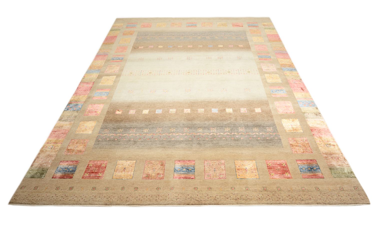 Tappeto Gabbeh - Loribaft Indus - 400 x 301 cm - multicolore