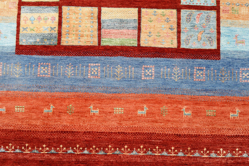 Tappeto Gabbeh - Loribaft Indus - 241 x 178 cm - multicolore