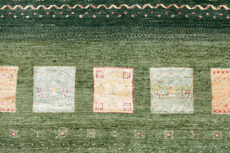 Tappeto Gabbeh - Loribaft Indus - 259 x 208 cm - verde