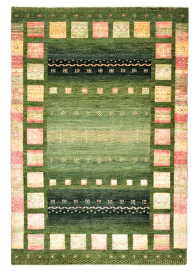 Tappeto Gabbeh - Loribaft Indus - 183 x 127 cm - verde