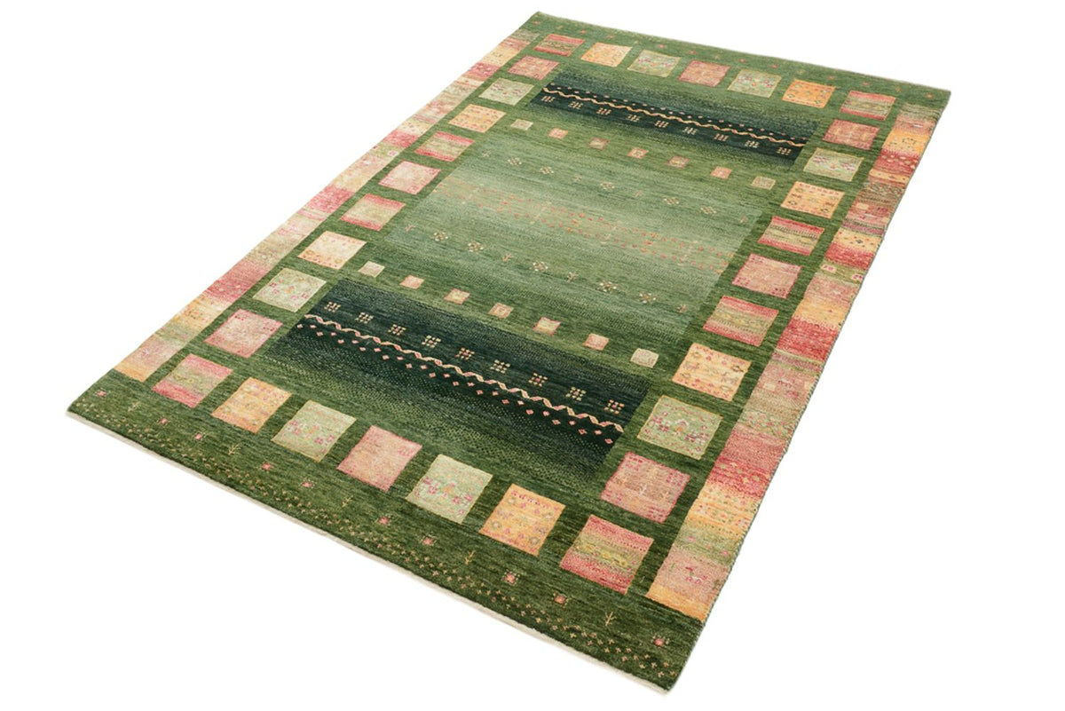 Tappeto Gabbeh - Loribaft Indus - 183 x 127 cm - verde