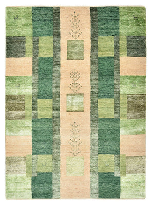 Tappeto Gabbeh - Loribaft Indus - 204 x 150 cm - verde