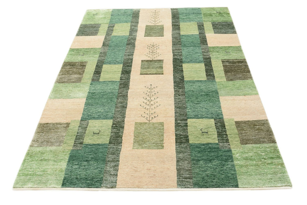 Tappeto Gabbeh - Loribaft Indus - 204 x 150 cm - verde