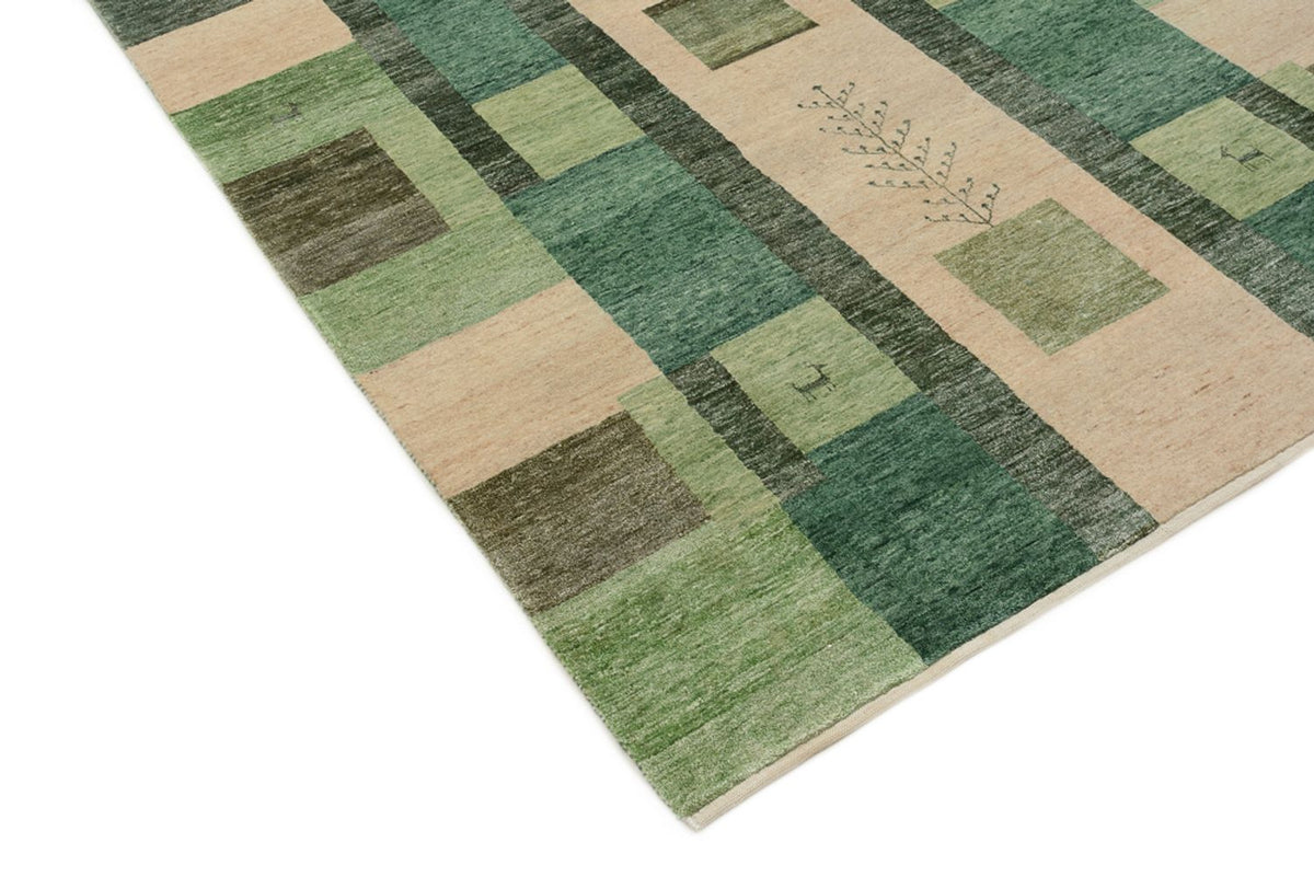 Tappeto Gabbeh - Loribaft Indus - 204 x 150 cm - verde
