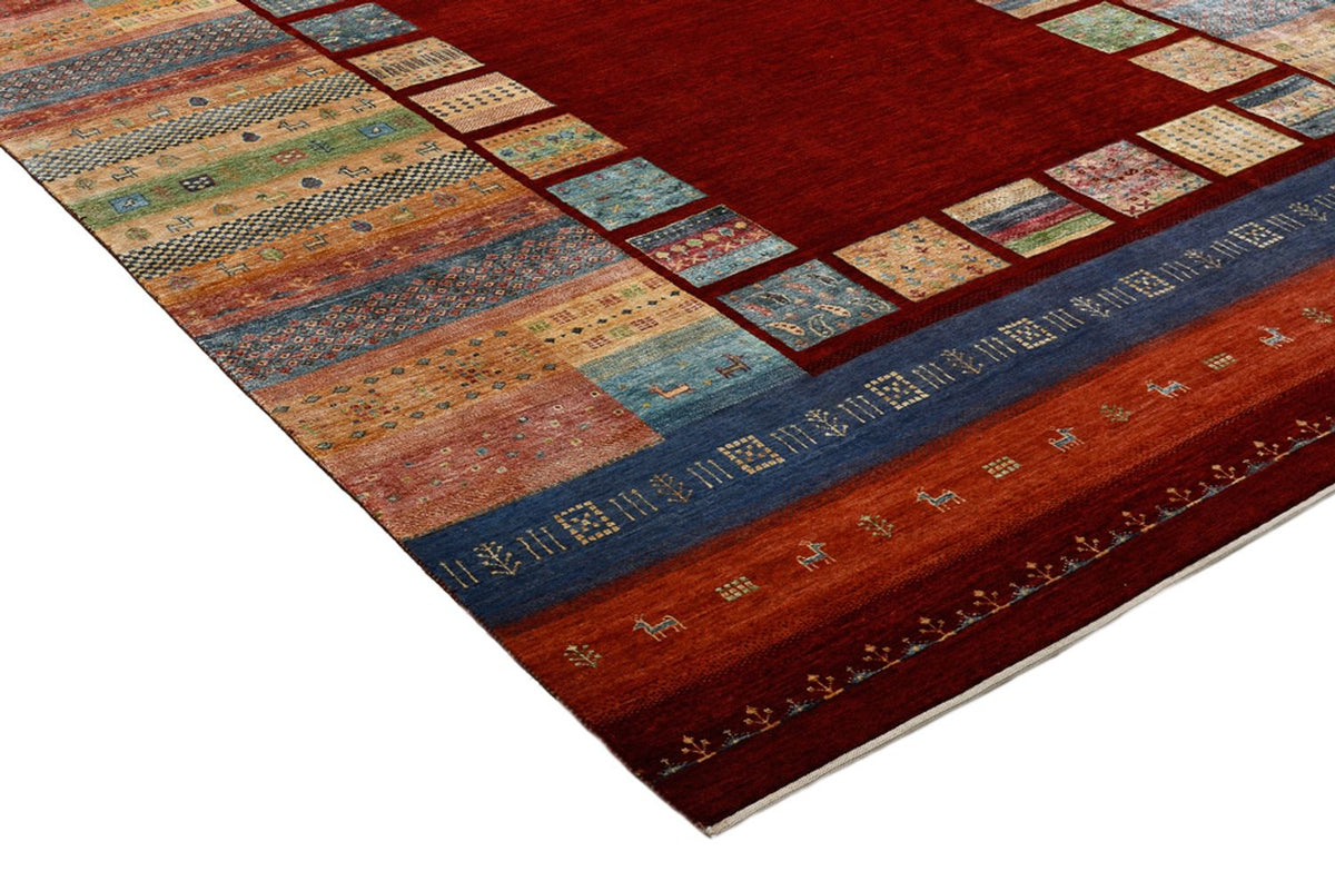 Tappeto Gabbeh - Loribaft Indus - 336 x 254 cm - rosso