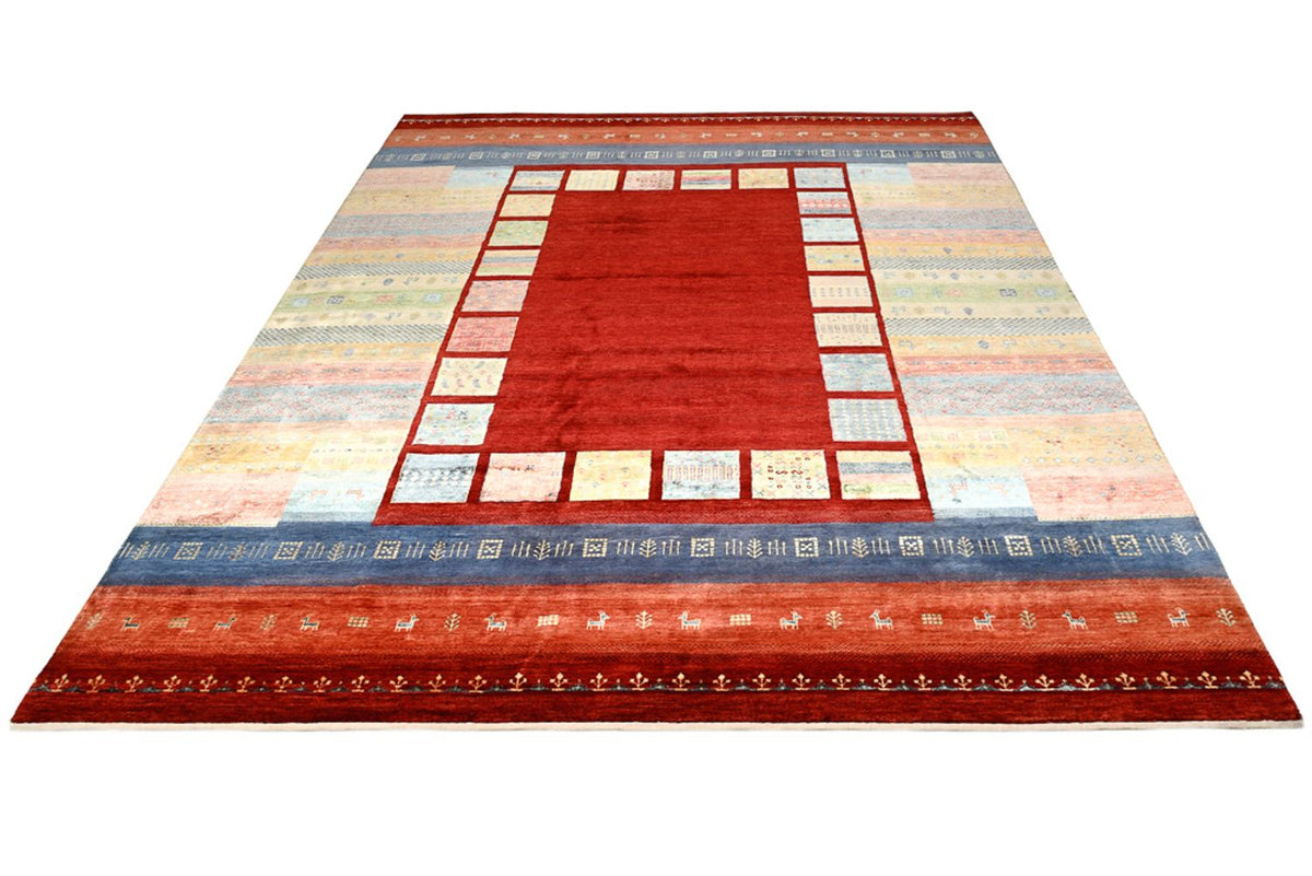 Tappeto Gabbeh - Loribaft Indus - 336 x 254 cm - rosso