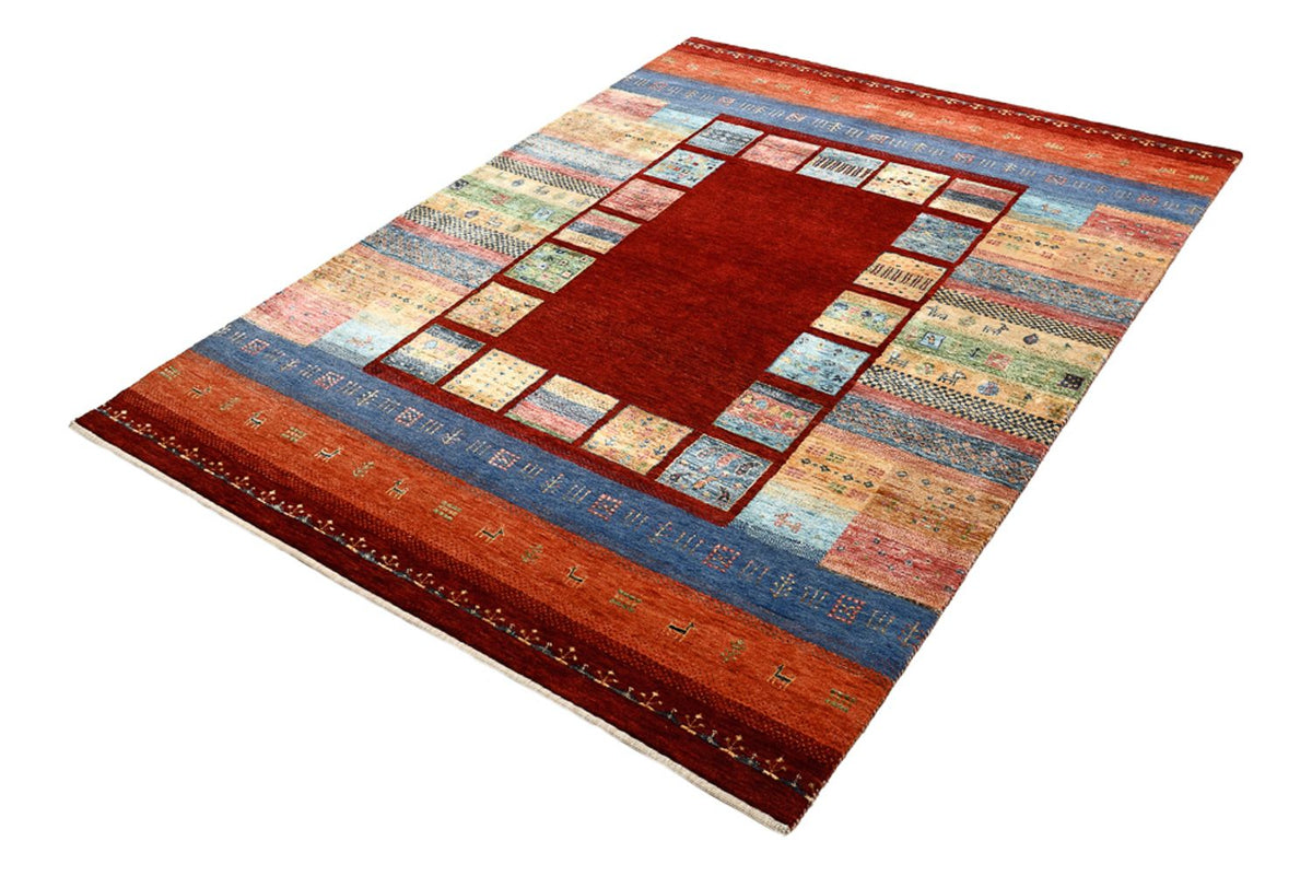 Tappeto Gabbeh - Loribaft Indus - 201 x 155 cm - rosso
