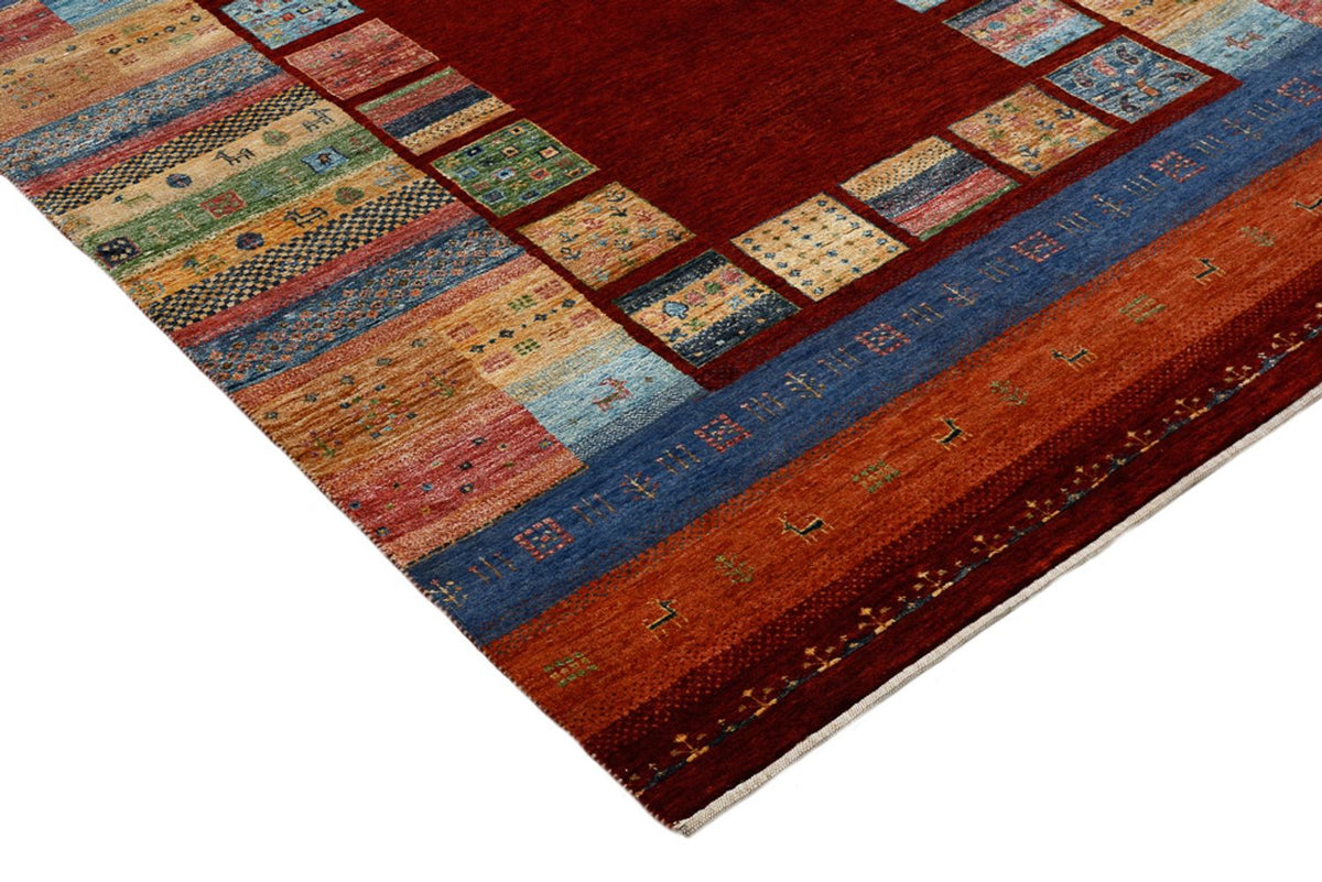 Tappeto Gabbeh - Loribaft Indus - 201 x 155 cm - rosso