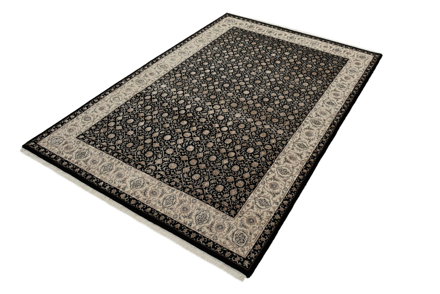 Tappeto orientale - Bidjar - Indo - 202 x 139 cm - beige scuro
