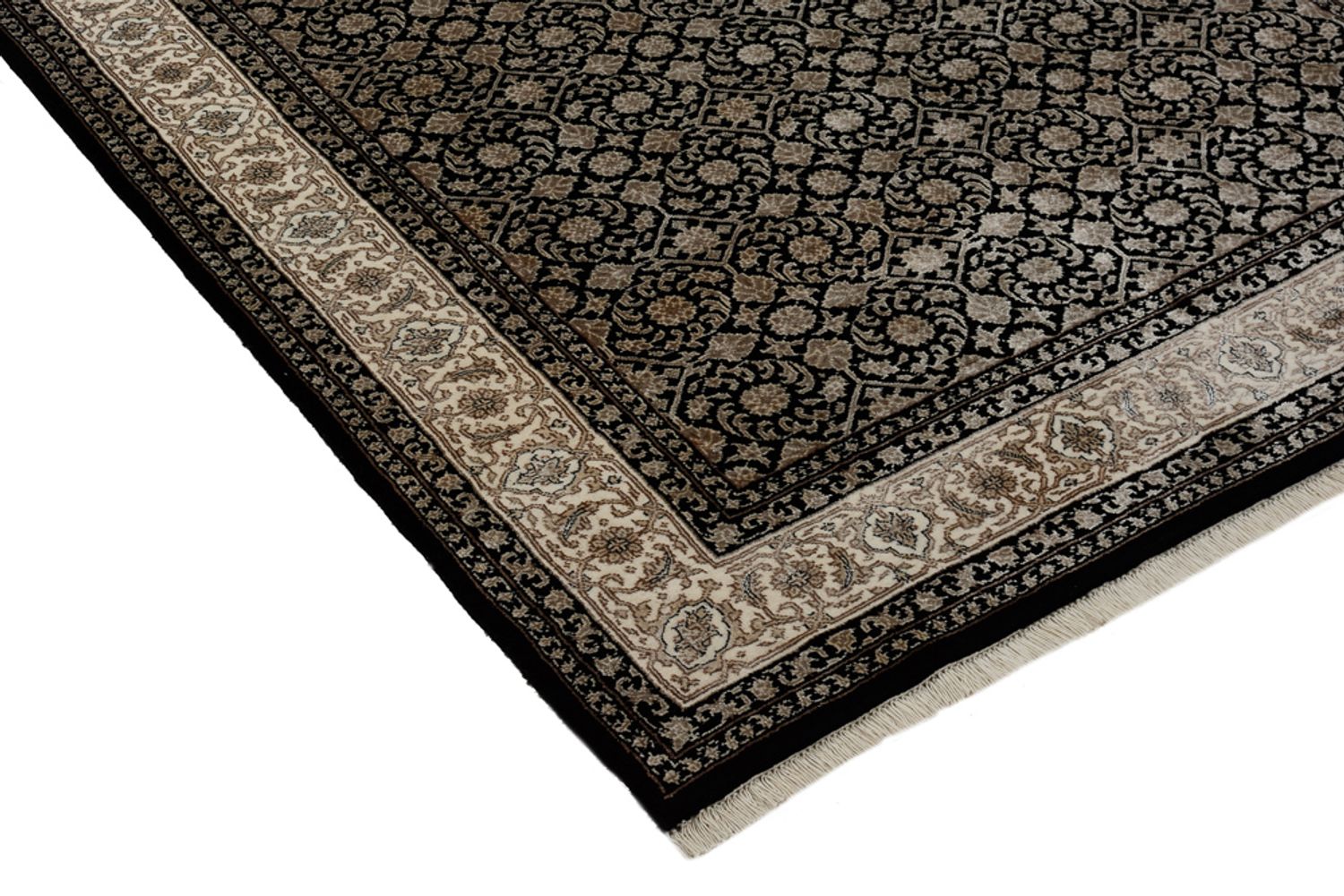 Tappeto orientale - Bidjar - Indo - 204 x 139 cm - beige scuro