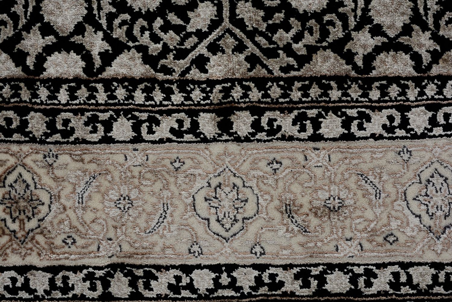 Tappeto orientale - Bidjar - Indo - 204 x 139 cm - beige scuro