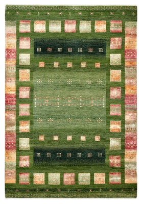 Tappeto Gabbeh - Loribaft Indus - 154 x 105 cm - verde