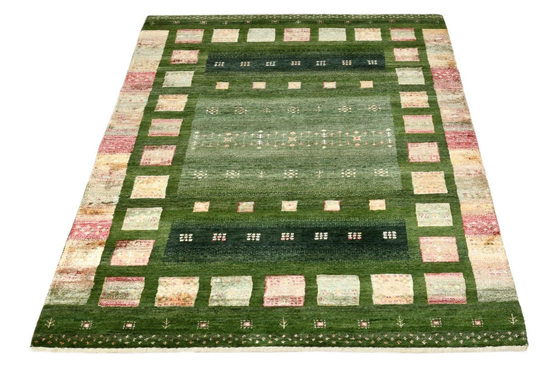 Tappeto Gabbeh - Loribaft Indus - 154 x 105 cm - verde