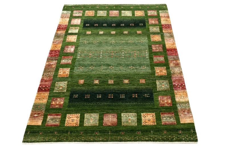 Tappeto Gabbeh - Loribaft Indus - 154 x 106 cm - verde