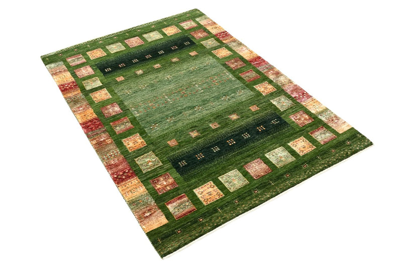 Tappeto Gabbeh - Loribaft Indus - 154 x 106 cm - verde