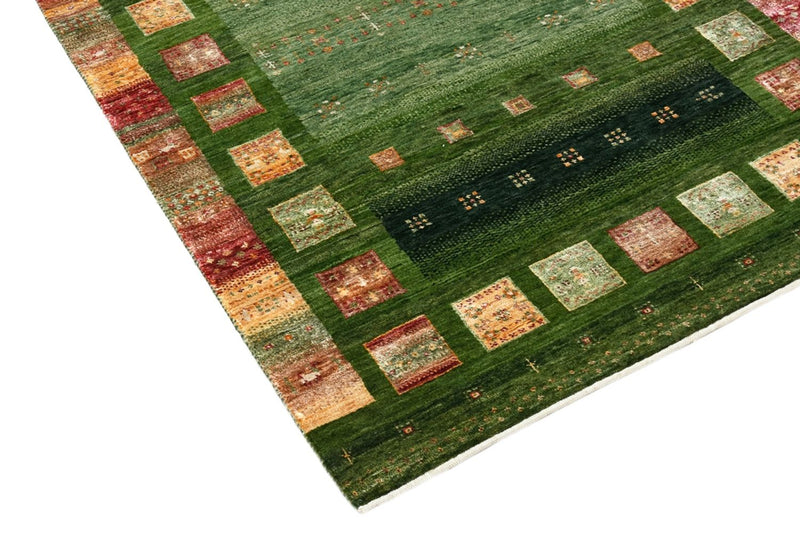 Tappeto Gabbeh - Loribaft Indus - 154 x 106 cm - verde