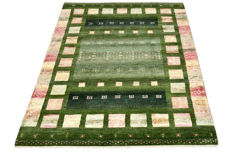 Tappeto Gabbeh - Loribaft Indus - 154 x 106 cm - verde