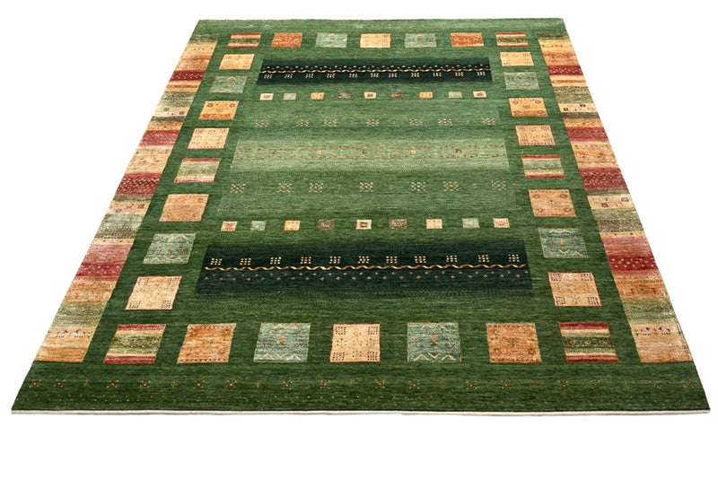 Tappeto Gabbeh - Loribaft Indus - 302 x 249 cm - verde