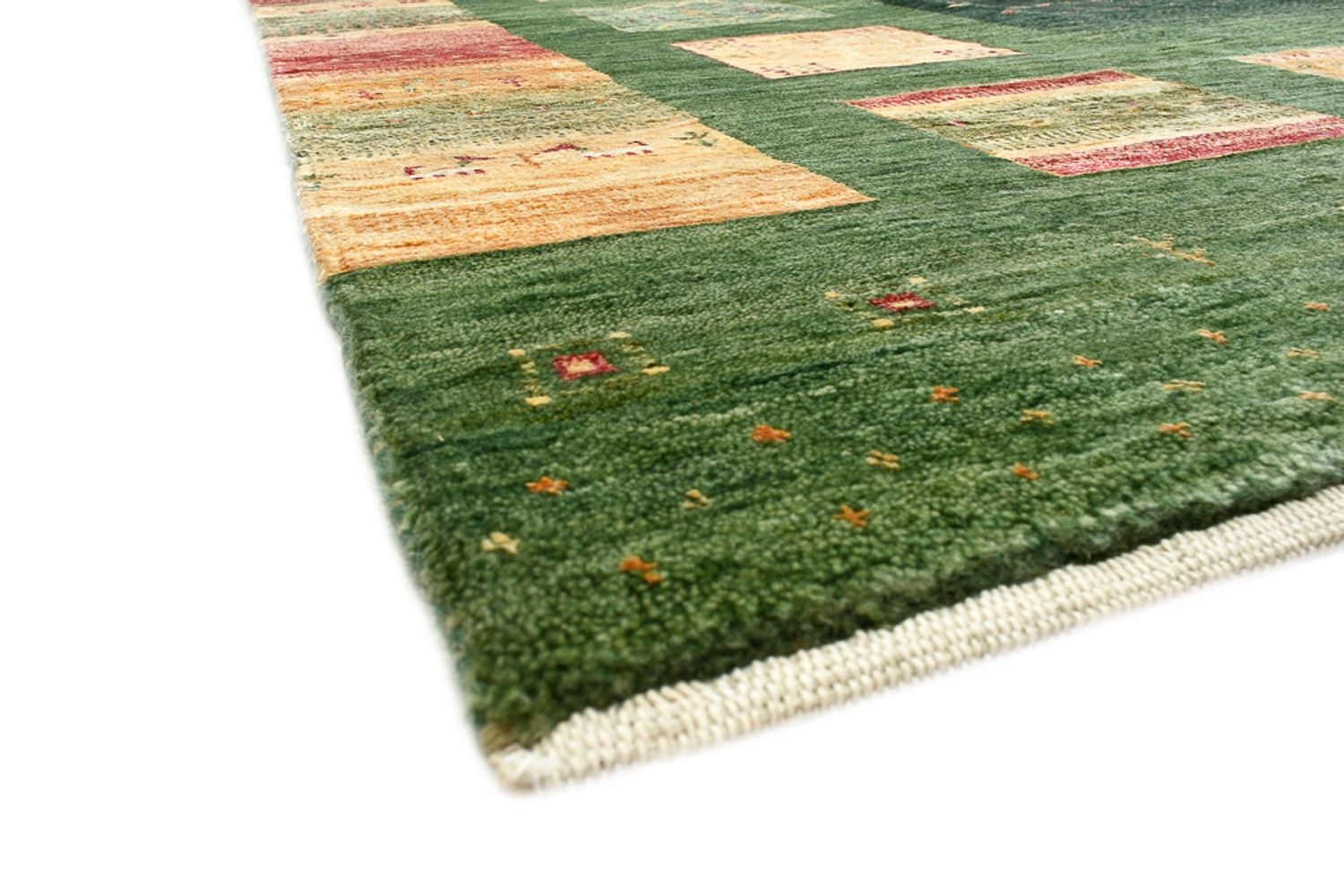 Tappeto Gabbeh - Loribaft Indus - 302 x 249 cm - verde