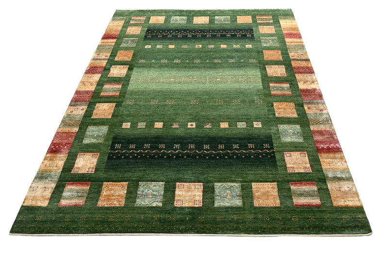 Tappeto Gabbeh - Loribaft Indus - 346 x 245 cm - verde