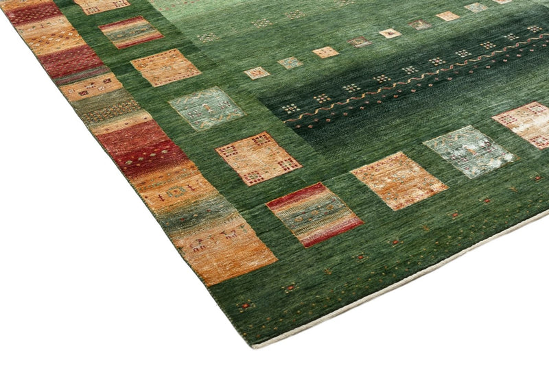 Tappeto Gabbeh - Loribaft Indus - 346 x 245 cm - verde