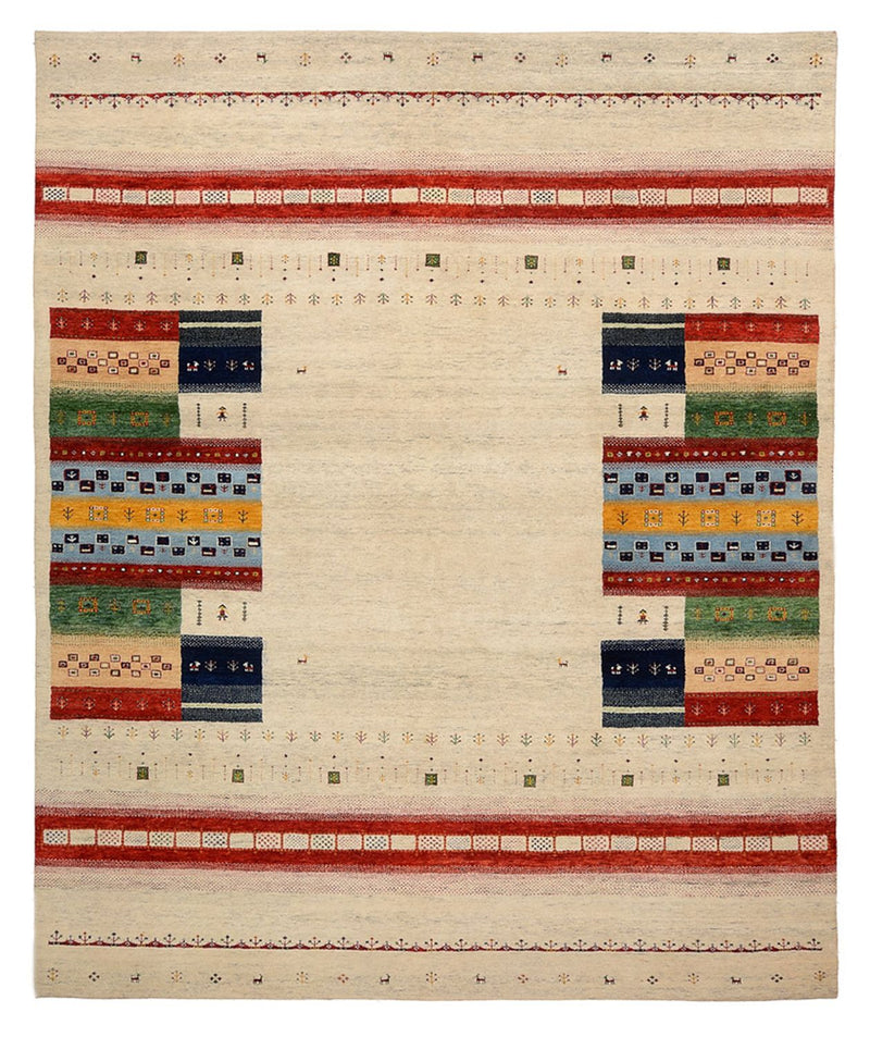 Tappeto Gabbeh - Loribaft Indus - 298 x 249 cm - beige chiaro