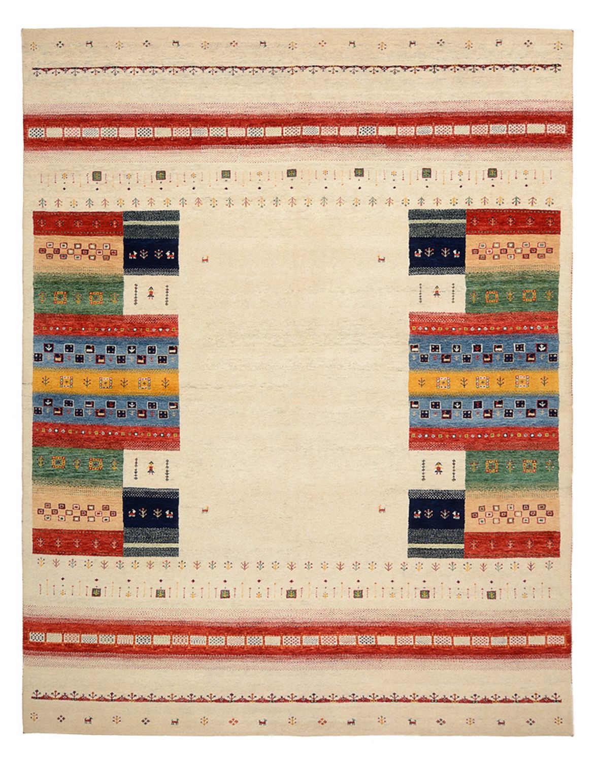Tappeto Gabbeh - Loribaft Indus - 308 x 246 cm - beige chiaro