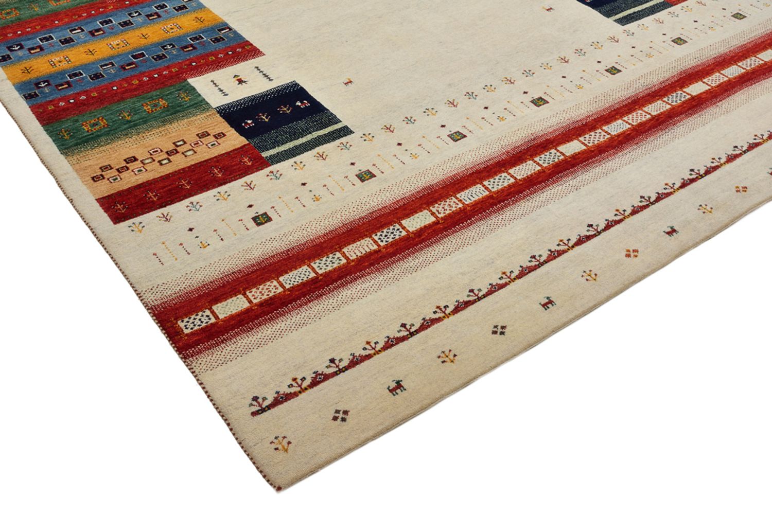 Tappeto Gabbeh - Loribaft Indus - 308 x 246 cm - beige chiaro