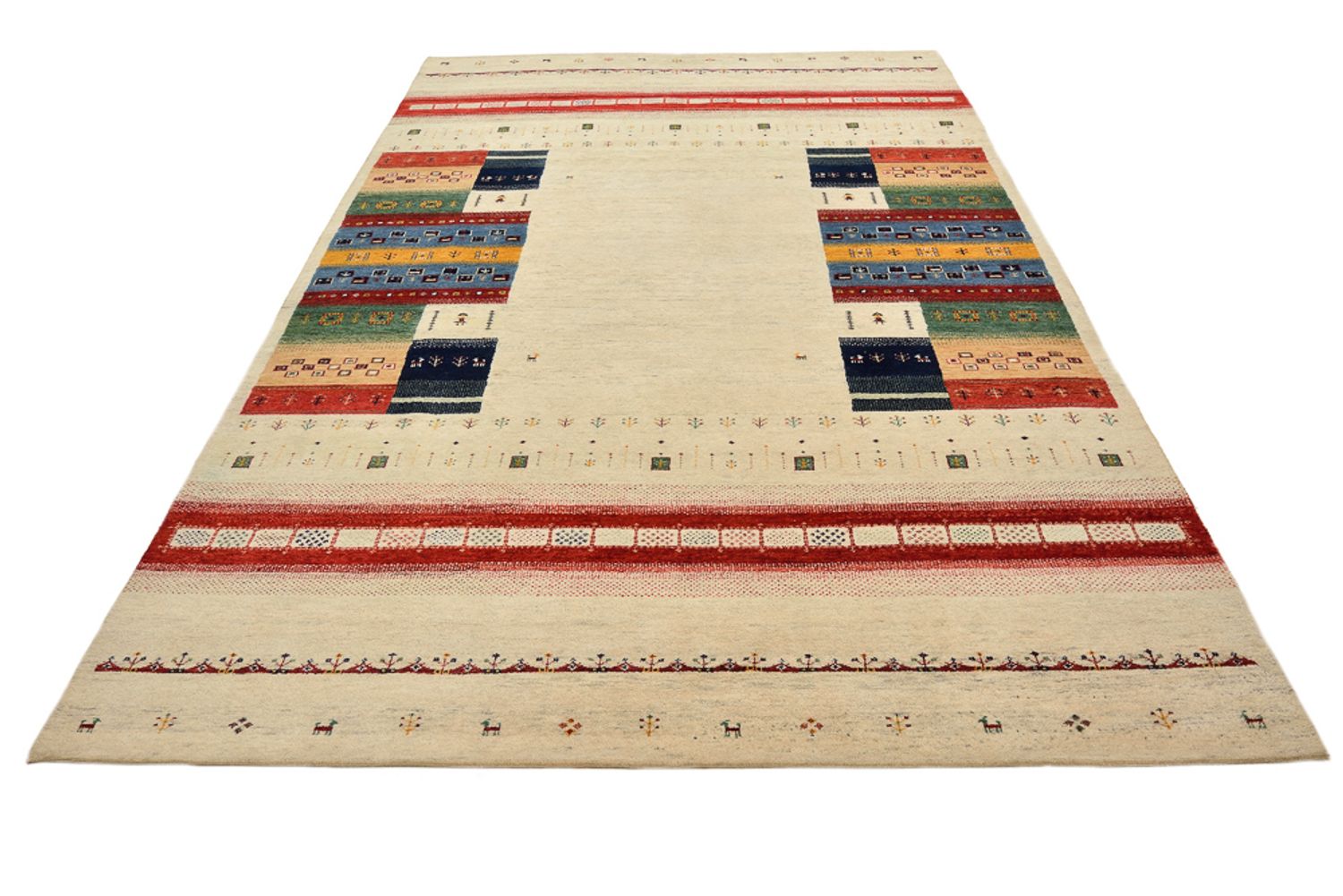 Tappeto Gabbeh - Loribaft Indus - 303 x 205 cm - beige chiaro