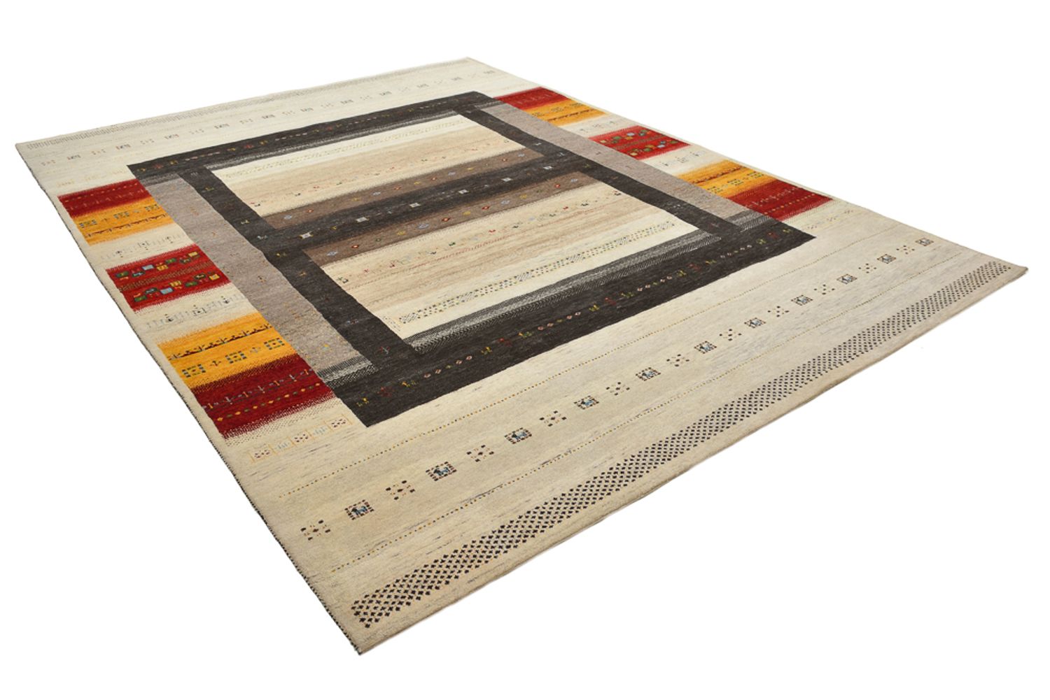 Tappeto Gabbeh - Loribaft Indus - 347 x 254 cm - beige chiaro