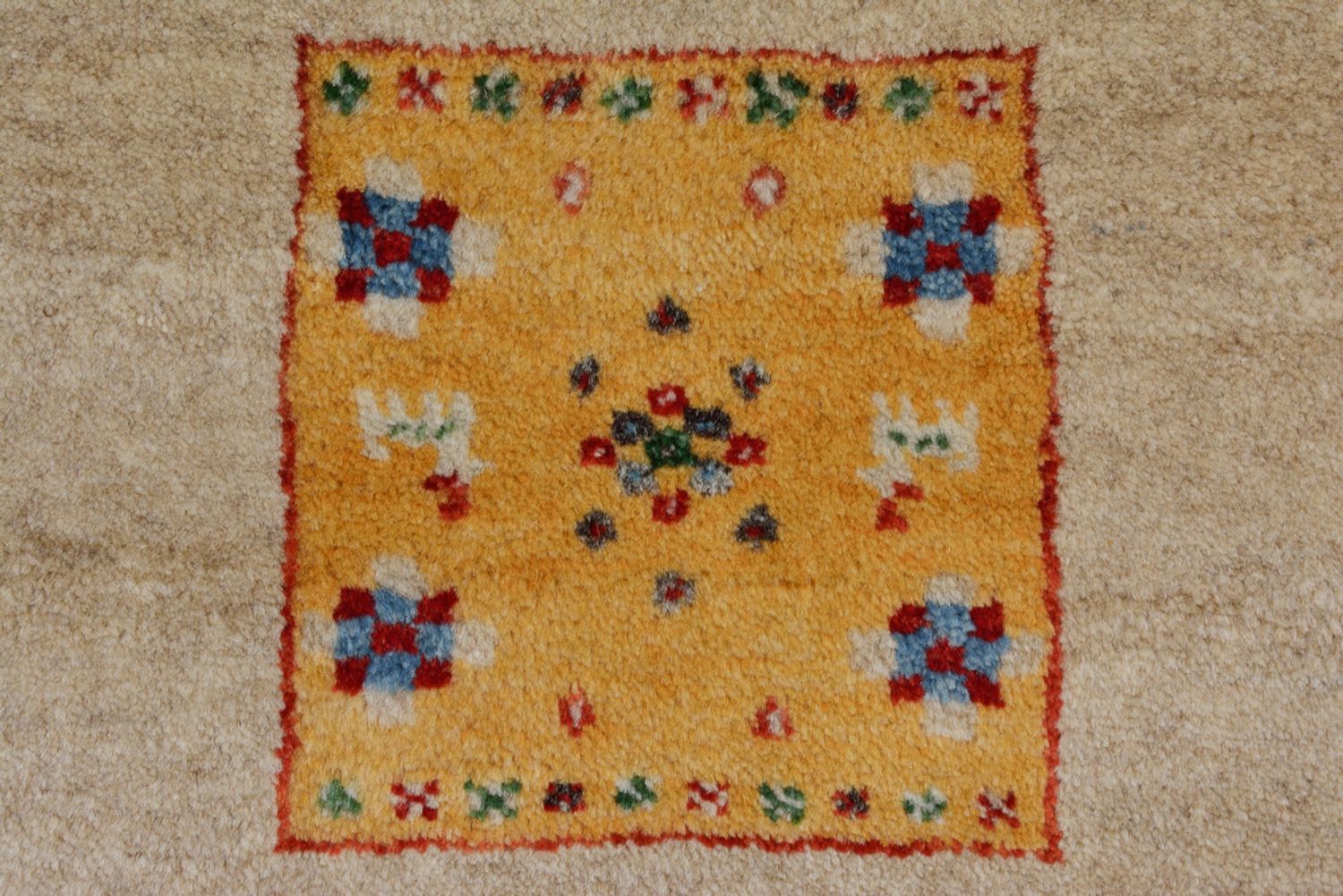 Tappeto Gabbeh - Loribaft Indus quadrato  - 256 x 250 cm - beige chiaro
