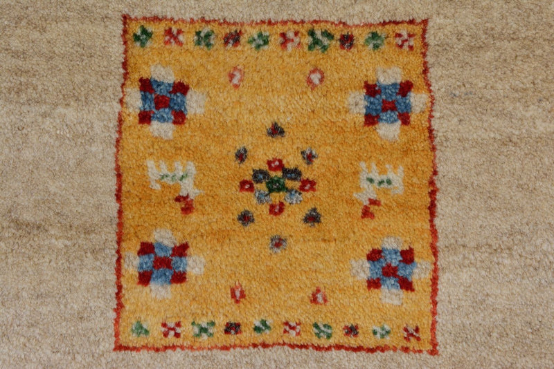 Tappeto Gabbeh - Loribaft Indus quadrato  - 256 x 250 cm - beige chiaro