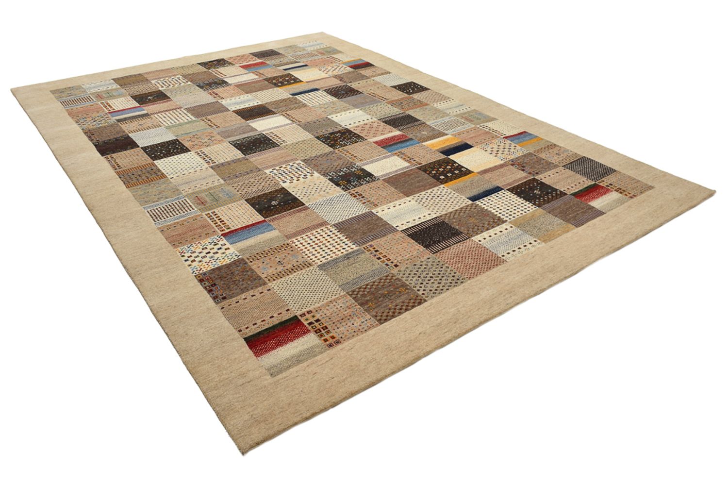 Tappeto Gabbeh - Loribaft Indus - 348 x 248 cm - beige scuro