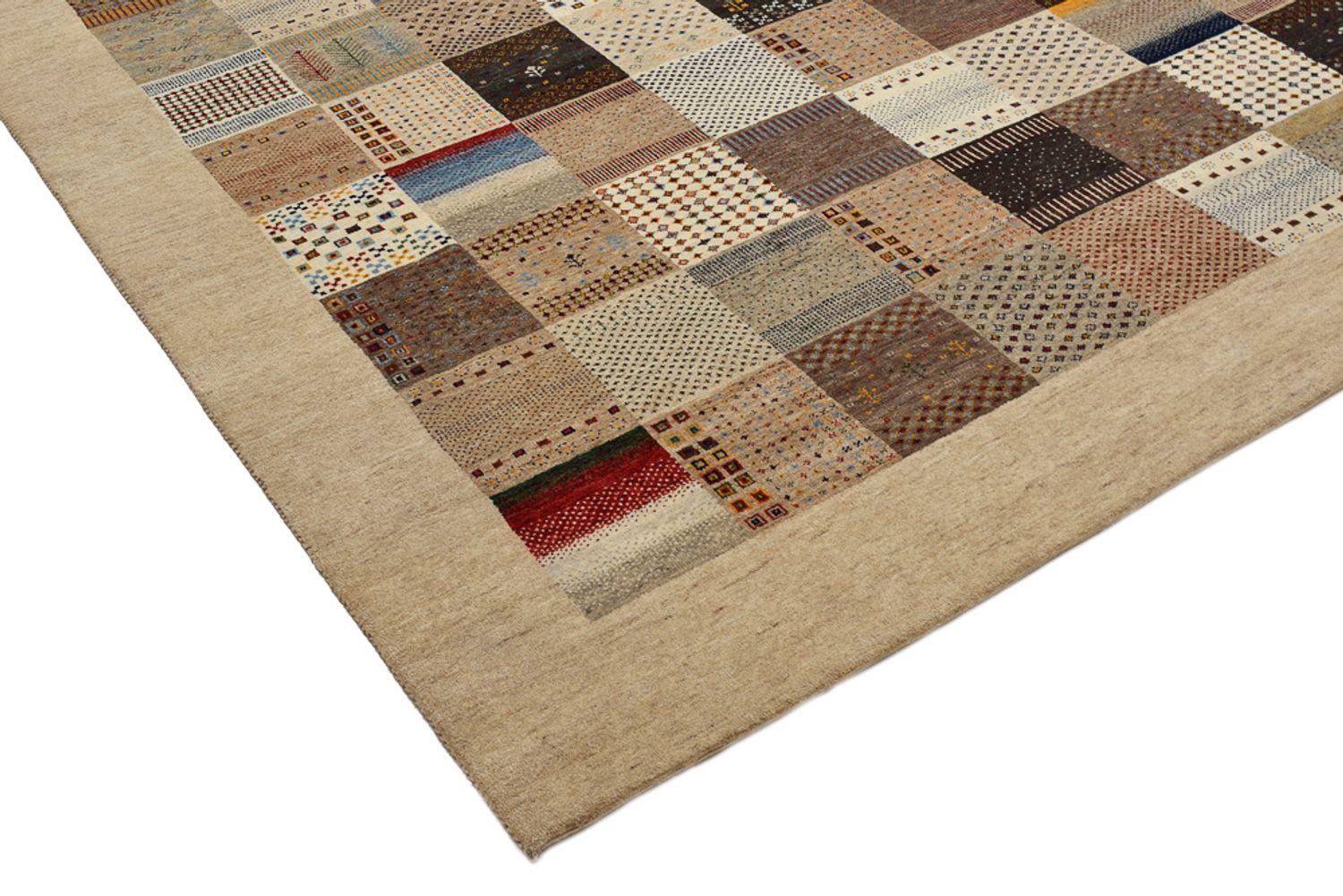 Tappeto Gabbeh - Loribaft Indus - 348 x 248 cm - beige scuro