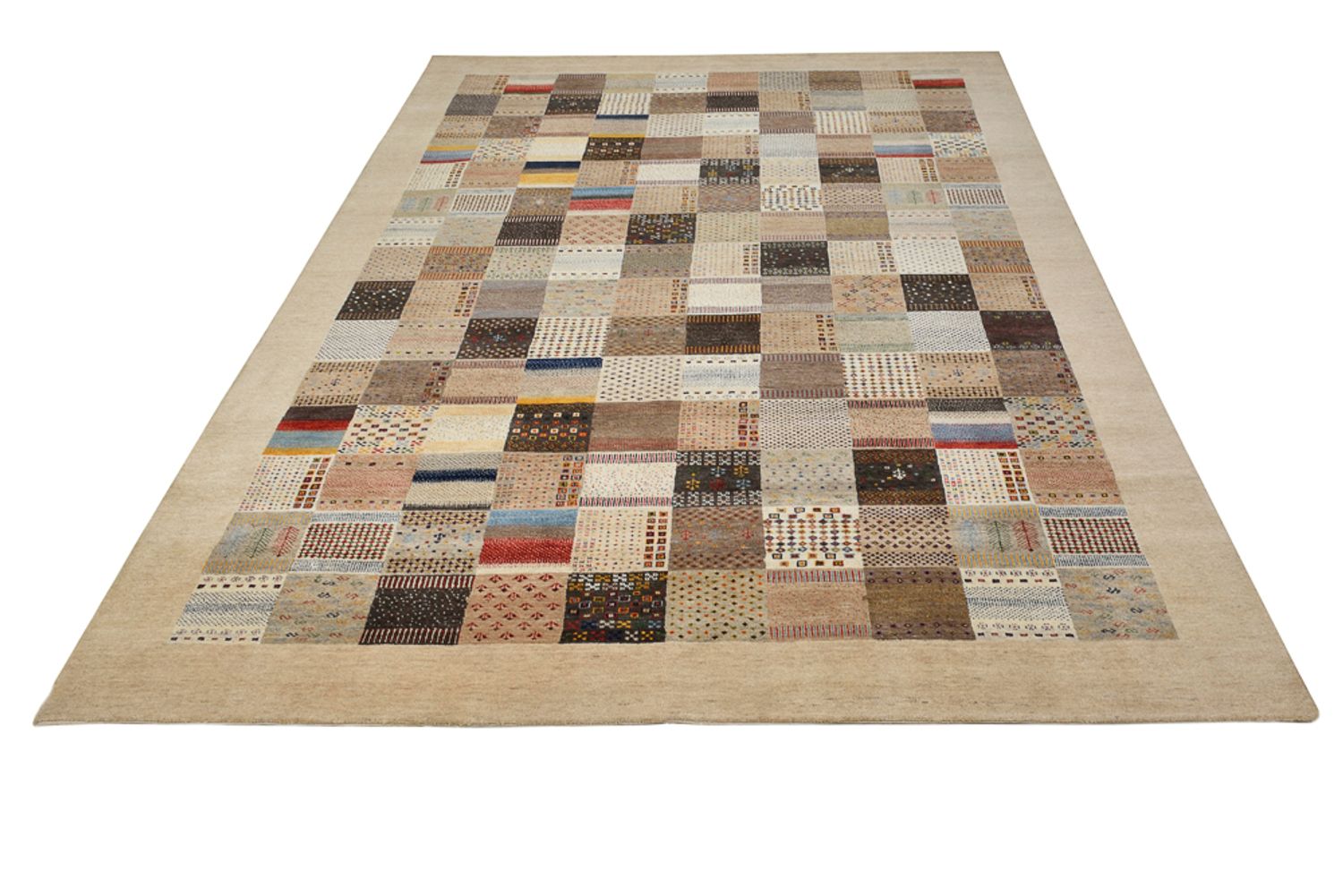 Tappeto Gabbeh - Loribaft Indus - 348 x 248 cm - beige scuro