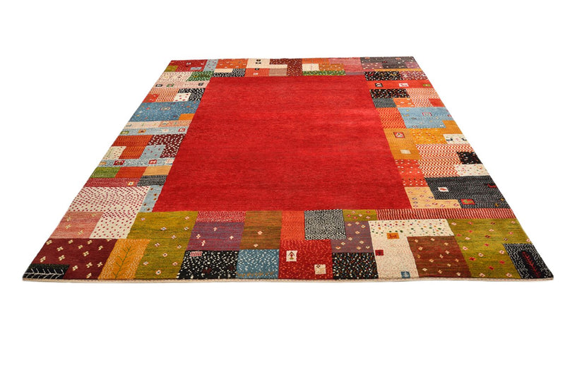Tappeto Gabbeh - Loribaft Indus - 294 x 247 cm - rosso