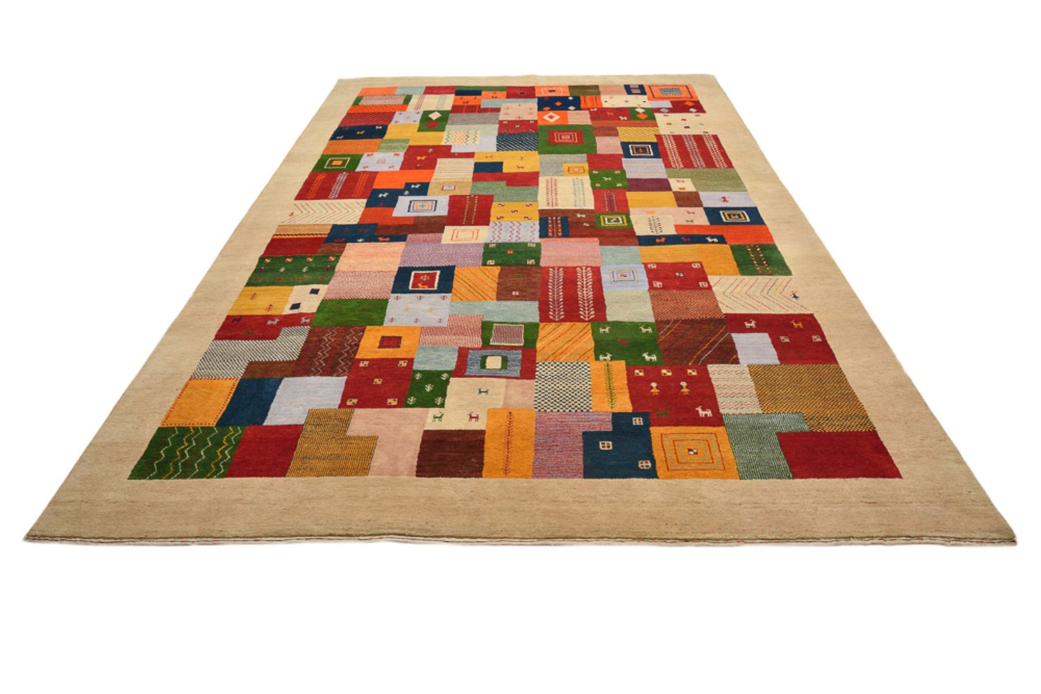 Tappeto Gabbeh - Loribaft Indus - 347 x 246 cm - multicolore