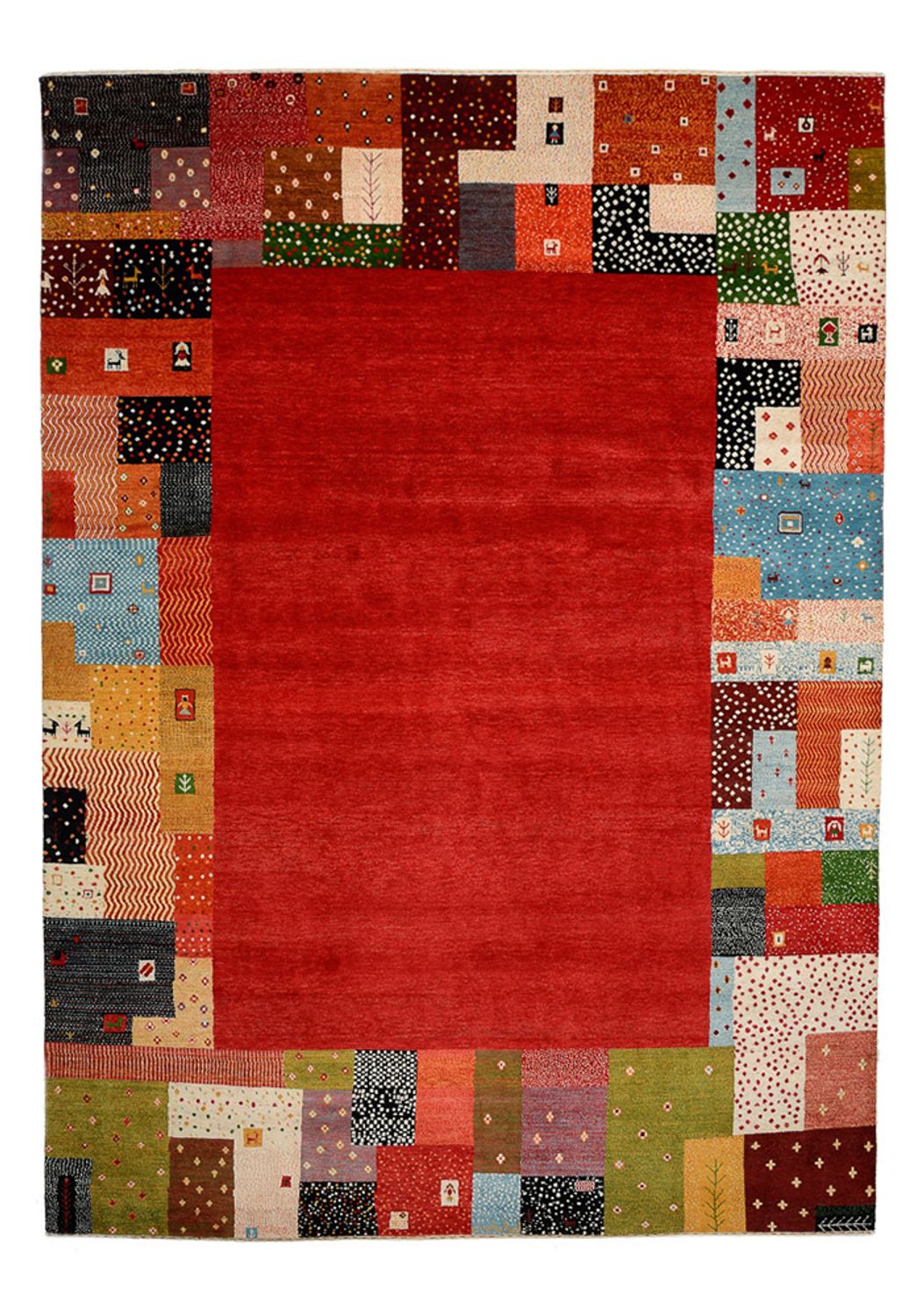 Tappeto Gabbeh - Loribaft Indus - 344 x 251 cm - rosso