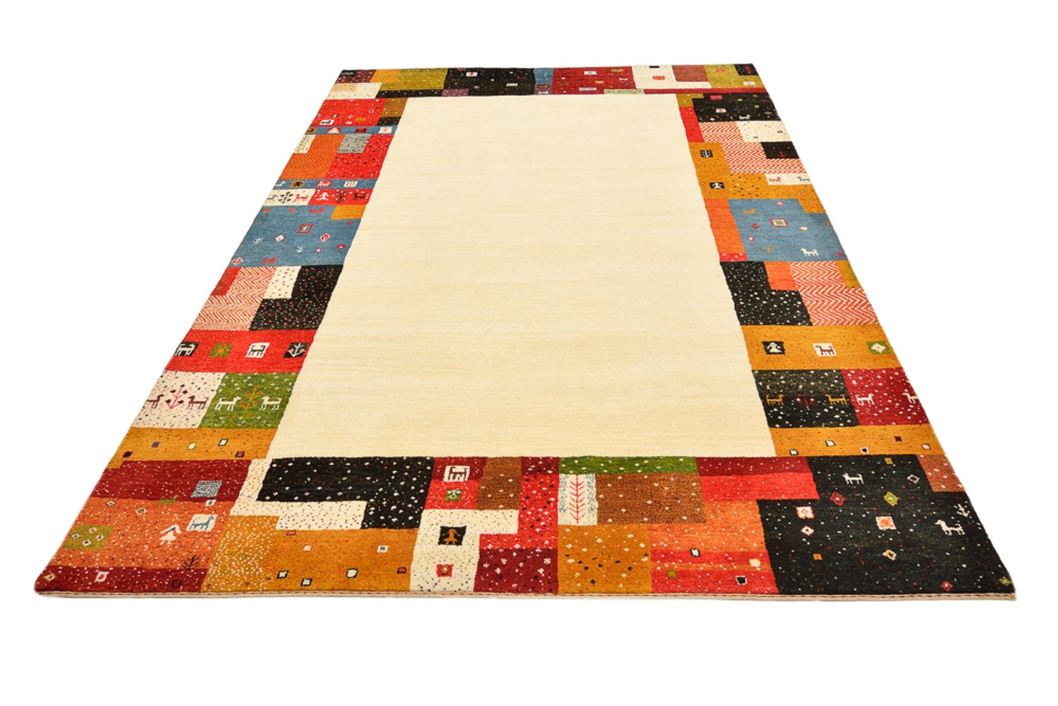 Tappeto Gabbeh - Loribaft Indus - 294 x 207 cm - beige chiaro