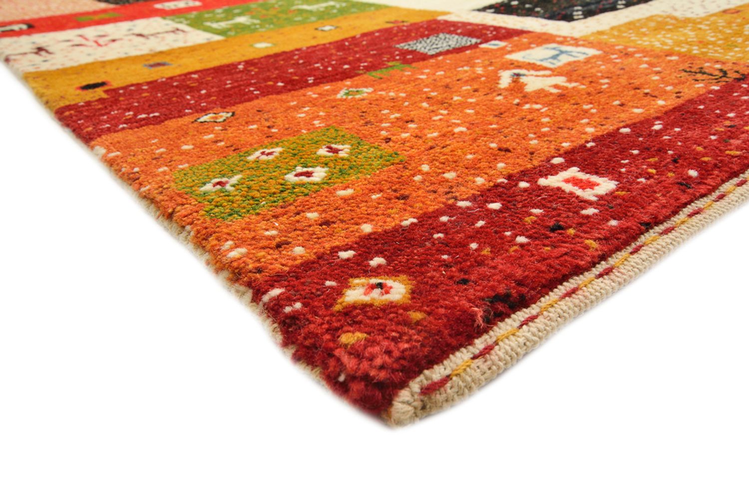 Tappeto Gabbeh - Loribaft Indus - 294 x 207 cm - beige chiaro