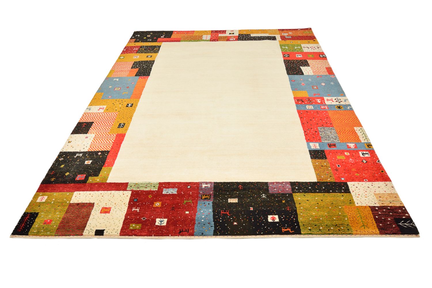 Tappeto Gabbeh - Loribaft Indus - 294 x 207 cm - beige chiaro