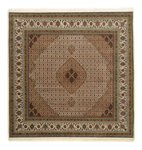Tappeto orientale - Tabriz quadrato  - 203 x 201 cm - beige scuro