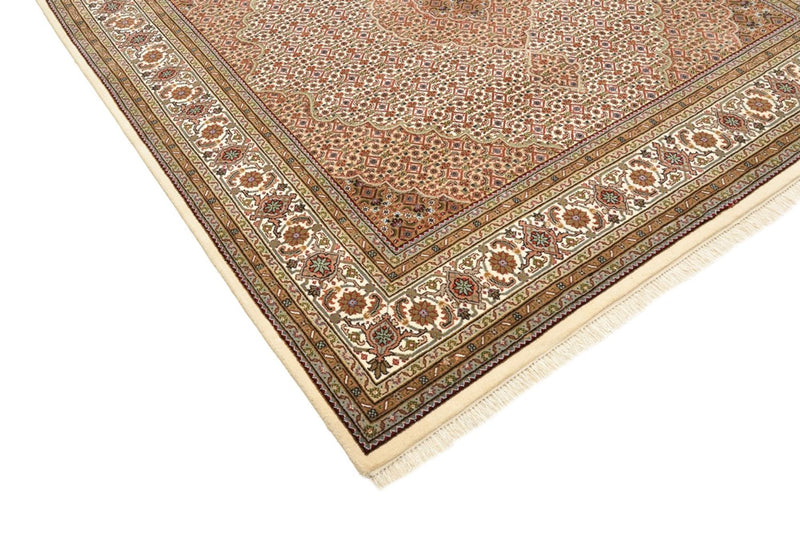 Tappeto orientale - Tabriz quadrato  - 203 x 201 cm - beige scuro
