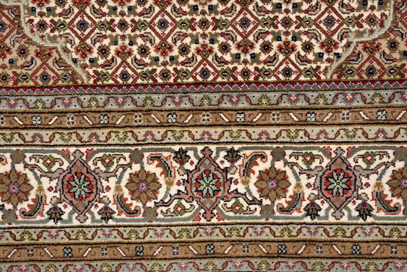 Tappeto orientale - Tabriz quadrato  - 203 x 201 cm - beige scuro