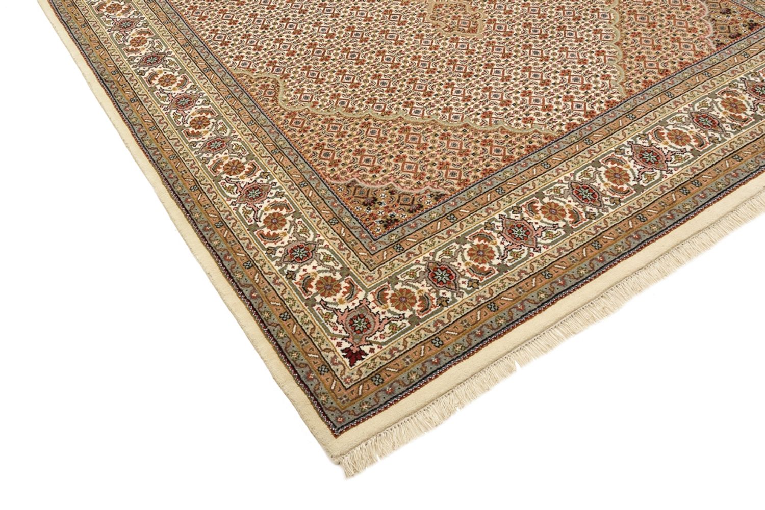Tappeto orientale - Tabriz - 300 x 197 cm - beige scuro