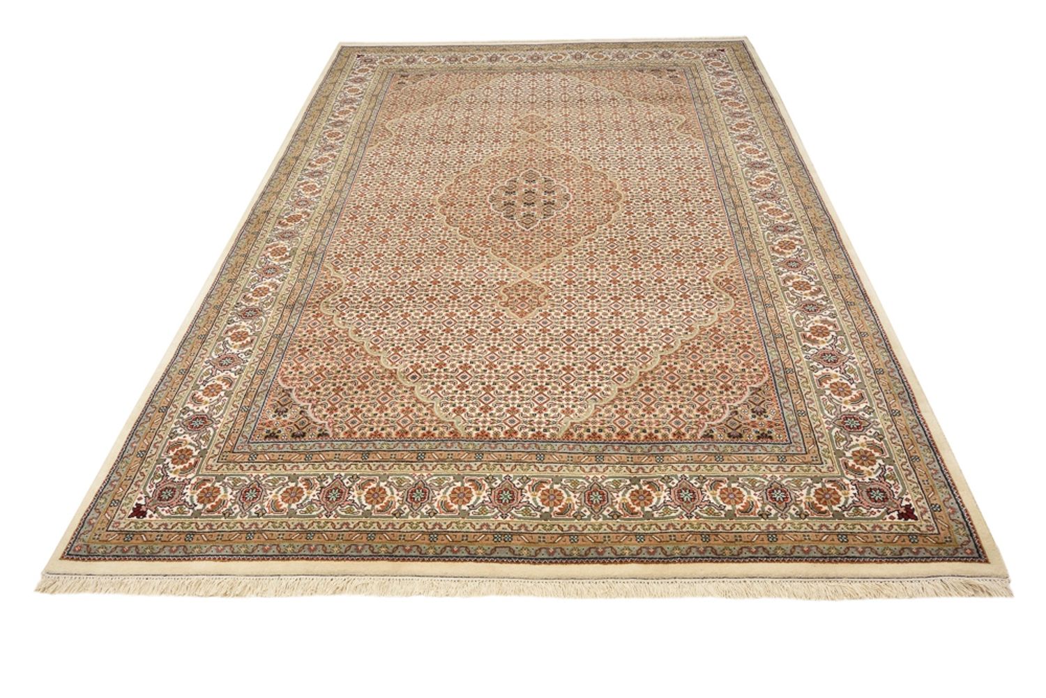 Tappeto orientale - Tabriz - 300 x 197 cm - beige scuro