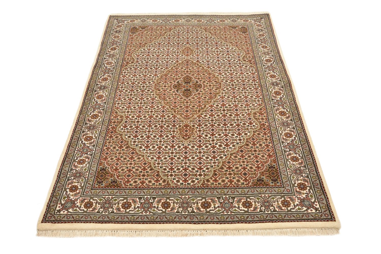 Tappeto orientale - Tabriz - 177 x 125 cm - beige scuro