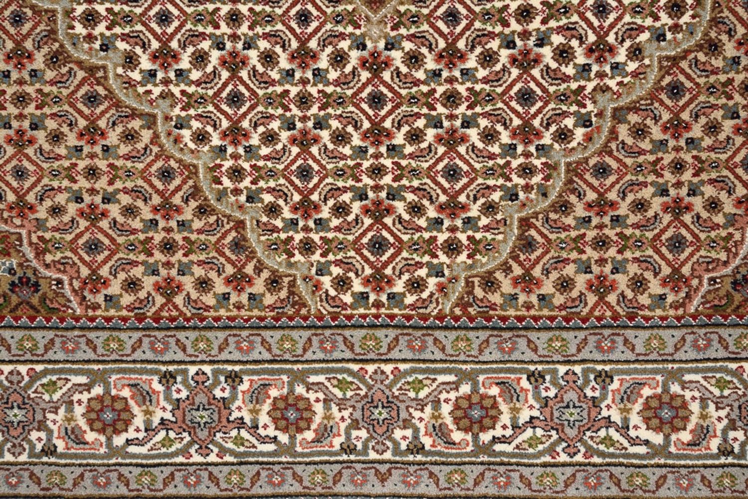 Tappeto orientale - Tabriz - 177 x 125 cm - beige scuro