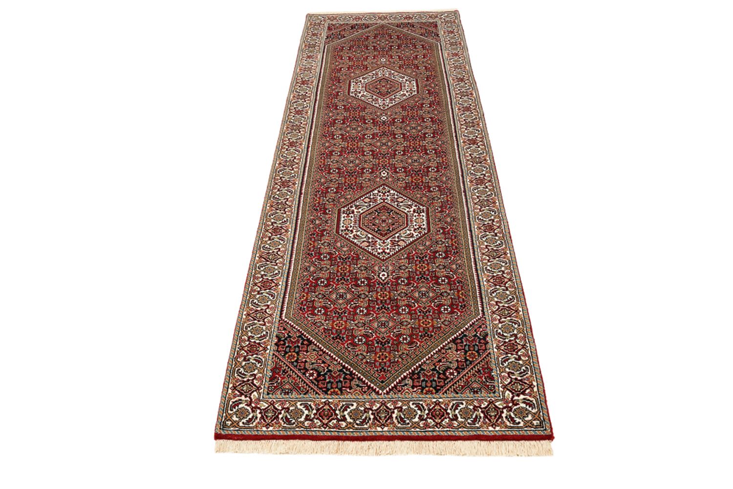 Tappeto corsia Tappeto Persero - Bidjar - 246 x 79 cm - rosso bordeaux